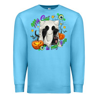 Ocean Blue My Cat Is My Boo Premium Sweatshirt - texasbilliewilder