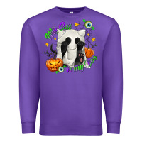 Purple My Cat Is My Boo Premium Sweatshirt - texasbilliewilder