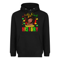 Black a little black history with girl juneteenth Heavyweight Hoodie - texasbilliewilder