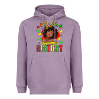 Lavender a little black history with girl juneteenth Heavyweight Hoodie - texasbilliewilder