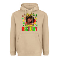 Mushroom a little black history with girl juneteenth Heavyweight Hoodie - texasbilliewilder
