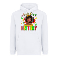 White a little black history with girl juneteenth Heavyweight Hoodie - texasbilliewilder