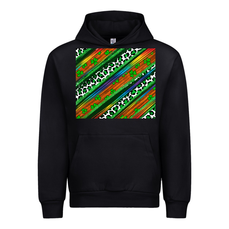 St Patricks Day Leopard Rainbow Urban Hoodie by Artiststas | Teevron