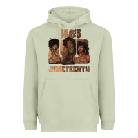 Matcha 1865 juneteenth melanin with afro Heavyweight Hoodie - texasbilliewilder