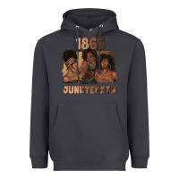 Smoke 1865 juneteenth melanin with afro Heavyweight Hoodie - texasbilliewilder