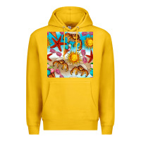 Lemon beach seamless pattern Premium Hoodie - BundleAndBundleShop