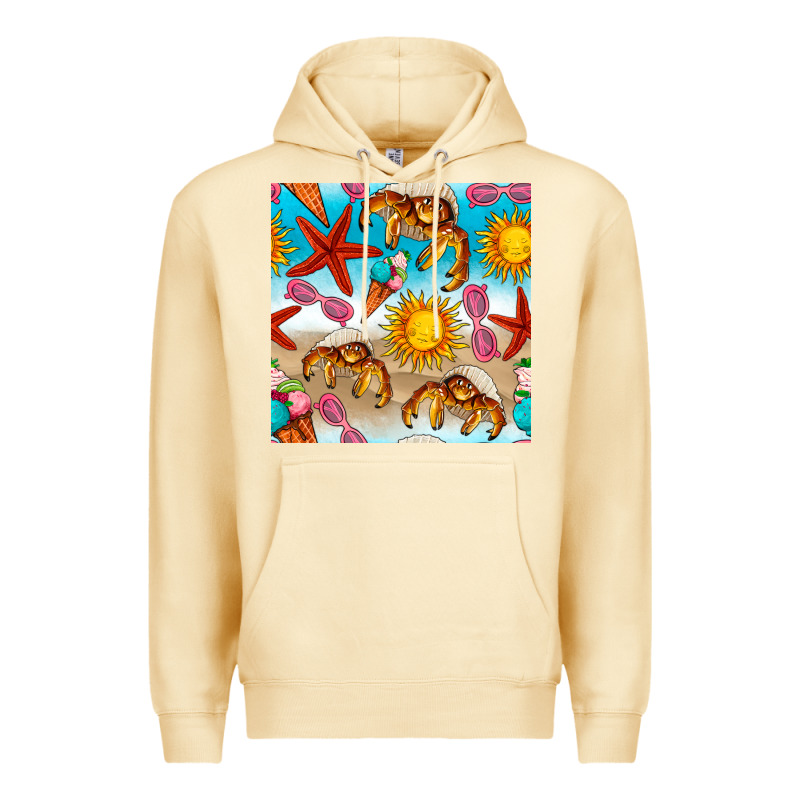 Beach Seamless Pattern Premium Hoodie by BundleAndBundleShop | Teevron