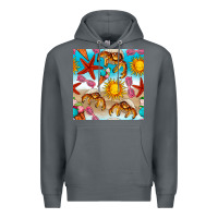 Rock beach seamless pattern Premium Hoodie - BundleAndBundleShop