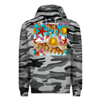 Slate Camo beach seamless pattern Premium Hoodie - BundleAndBundleShop