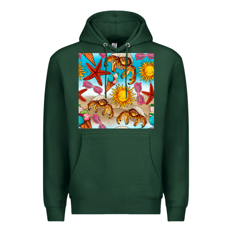 Beach Seamless Pattern Premium Hoodie by BundleAndBundleShop | Teevron
