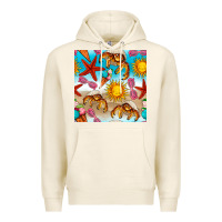 Tofu beach seamless pattern Premium Hoodie - BundleAndBundleShop