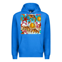 True Royal beach seamless pattern Premium Hoodie - BundleAndBundleShop