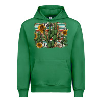 Emerald serape sunflowers cactus Urban Hoodie - AdoDesignShop