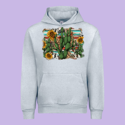 Serape Sunflowers Cactus Urban Hoodie Designed By Adodesignshop