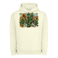Pigment Pistachio serape sunflowers cactus Urban Hoodie - AdoDesignShop