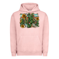 Pigment Salmon serape sunflowers cactus Urban Hoodie - AdoDesignShop
