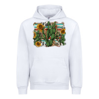 White serape sunflowers cactus Urban Hoodie - AdoDesignShop