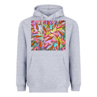 Heather Grey Easter bunny carrot and quail egg Heavyweight Hoodie - RanaPortraitStore