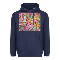 Navy Easter bunny carrot and quail egg Heavyweight Hoodie - RanaPortraitStore