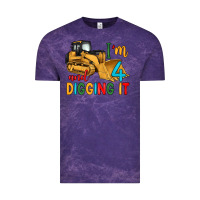 Cloud Purple i'm 4 and digging it Vintage Tee - Artiststas