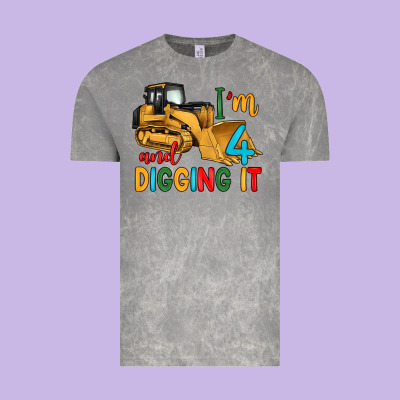 I'm 4 And Digging It Vintage Tee Designed By Artiststas