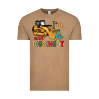 Vintage Coffee i'm 4 and digging it Vintage Tee - Artiststas
