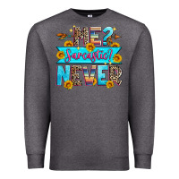 Charcoal Heather me sarcastic never Premium Sweatshirt - Zillion Design Studio