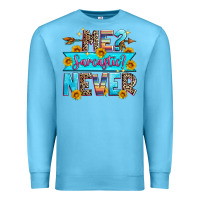 Ocean Blue me sarcastic never Premium Sweatshirt - Zillion Design Studio