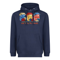 Navy america mason jar Heavyweight Hoodie - Zillion Design Studio