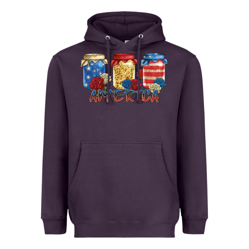 America Mason Jar Heavyweight Hoodie by Zillion Design Studio | Teevron