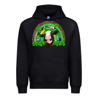 Black st patricks cow rainbow Urban Hoodie - Artiststas