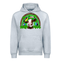 Heather Grey st patricks cow rainbow Urban Hoodie - Artiststas