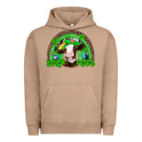 St Patricks Cow Rainbow Urban Hoodie | Teevron