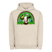 Pigment French Oak st patricks cow rainbow Urban Hoodie - Artiststas