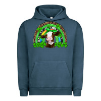Pigment Midnight Navy st patricks cow rainbow Urban Hoodie - Artiststas