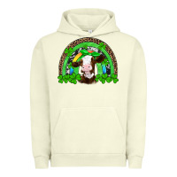 Pigment Pistachio st patricks cow rainbow Urban Hoodie - Artiststas