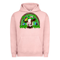 Pigment Salmon st patricks cow rainbow Urban Hoodie - Artiststas