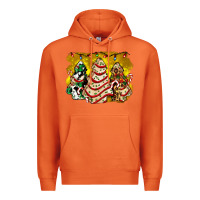 Carrot christmas tree cake and christmas pattern ado Premium Hoodie - AdoDesignShop