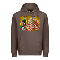 Coffee christmas tree cake and christmas pattern ado Premium Hoodie - AdoDesignShop