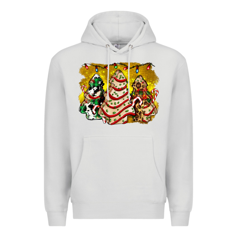 Christmas Tree Cake And Christmas Pattern Ado Premium Hoodie by AdoDesignShop | Teevron