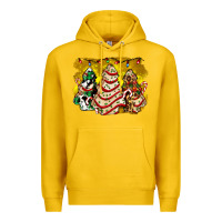 Lemon christmas tree cake and christmas pattern ado Premium Hoodie - AdoDesignShop