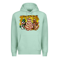 Seafoam christmas tree cake and christmas pattern ado Premium Hoodie - AdoDesignShop