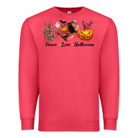 Cardinal Peace Love Halloween Premium Sweatshirt - texasbilliewilder