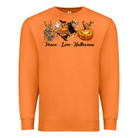 Carrot Peace Love Halloween Premium Sweatshirt - texasbilliewilder
