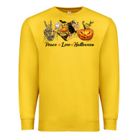 Lemon Peace Love Halloween Premium Sweatshirt - texasbilliewilder
