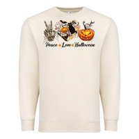 Sandshell Peace Love Halloween Premium Sweatshirt - texasbilliewilder