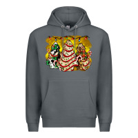 Rock christmas tree cake and christmas pattern ado Premium Hoodie - AdoDesignShop