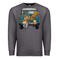Charcoal Heather pumpkin truck Premium Sweatshirt - RanaPortraitStore