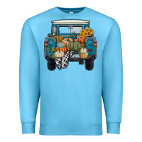 Ocean Blue pumpkin truck Premium Sweatshirt - RanaPortraitStore