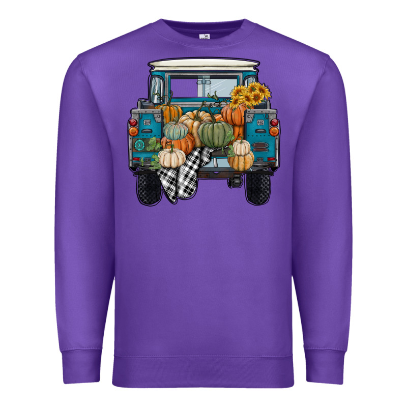 Pumpkin Truck Premium Sweatshirt by RanaPortraitStore | Teevron